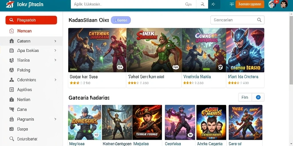 Tampilan karakter yang menarik dan detail.