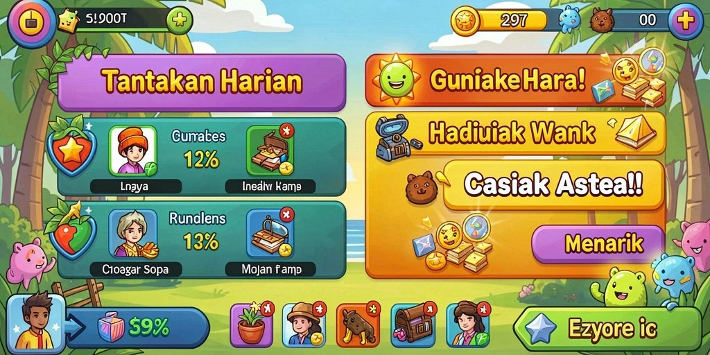 Tangkapan layar menampilkan karakter utama dalam aksi.