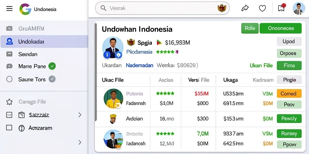 Tampilan awal yang menarik dan mudah dinavigasi.