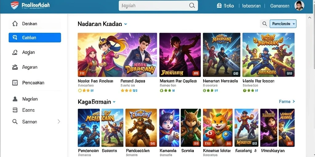 Tampilan karakter heroik yang siap bertempur.