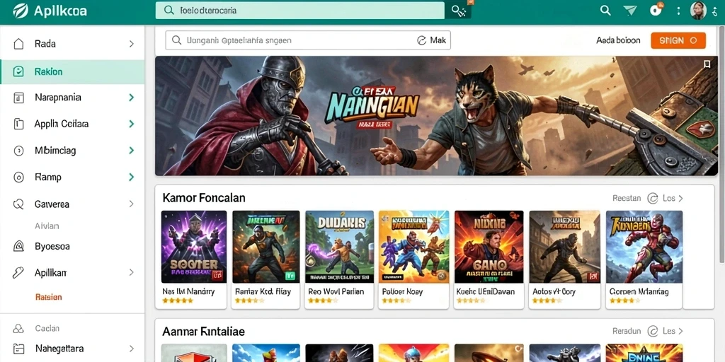Beranda IDKLUB dengan berbagai pilihan permainan.