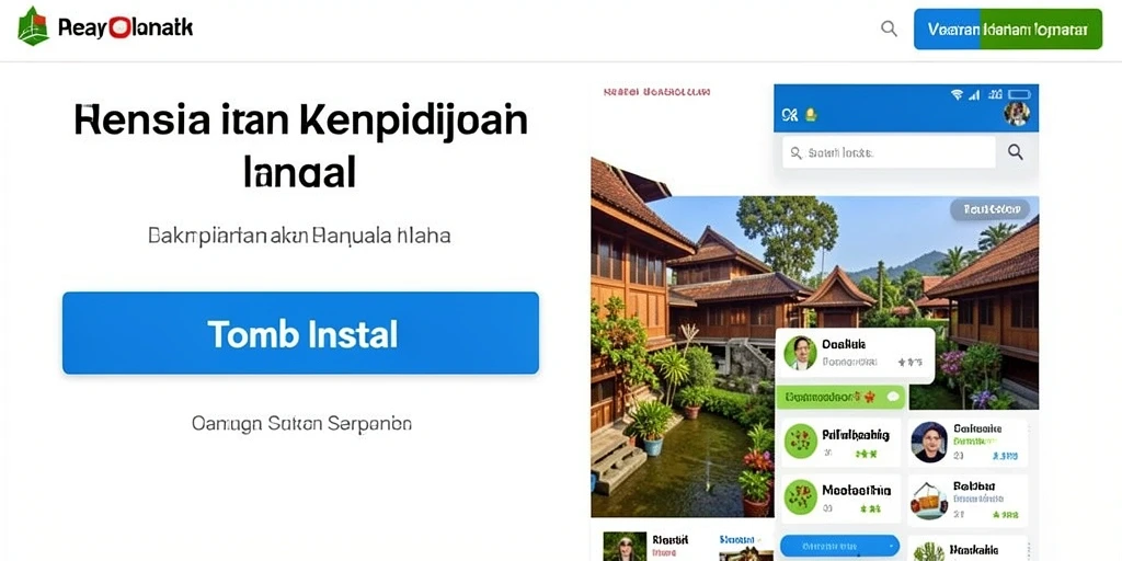 Tampilan Dashboard permainan yang menarik dan sederhana.