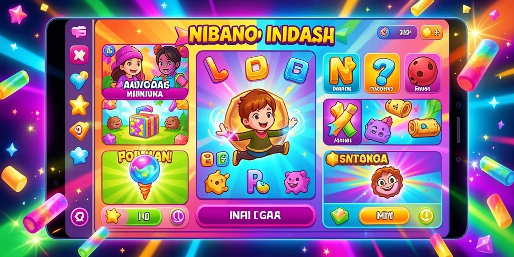 Tangkapan layar menampilkan tampilan level pertama NANASTOTO.